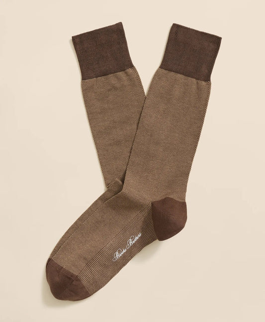 Cotton-Blend Birdseye Socks | Brooks Brothers sale - US 6578