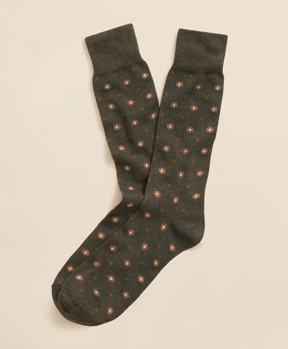 Cotton-Blend Foulard Socks | Brooks Brothers cheap - US 2578