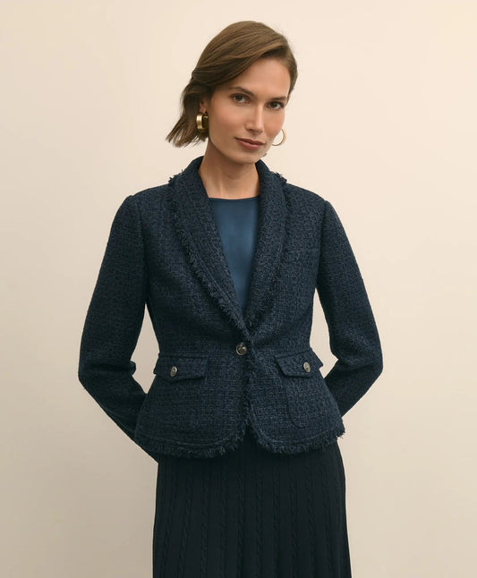 Fringed Boucle Jacket | Brooks Brothers on sale