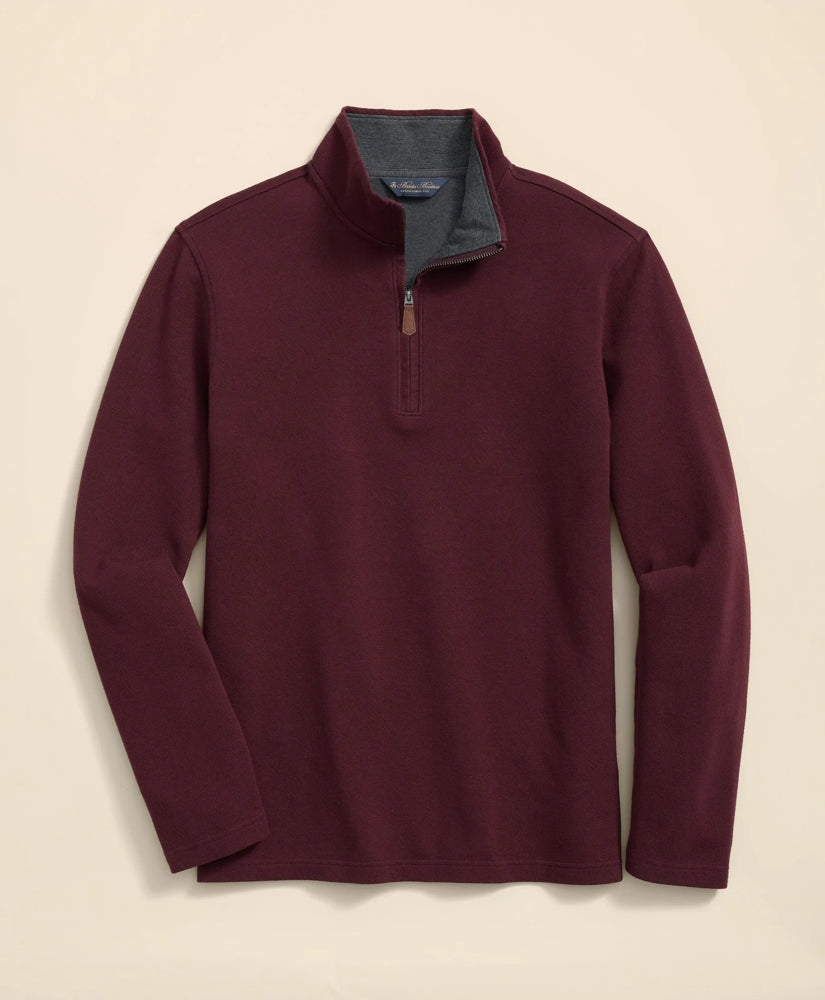 Cotton Blend Pique Quarter-Zip | Brooks Brothers online - US 3742