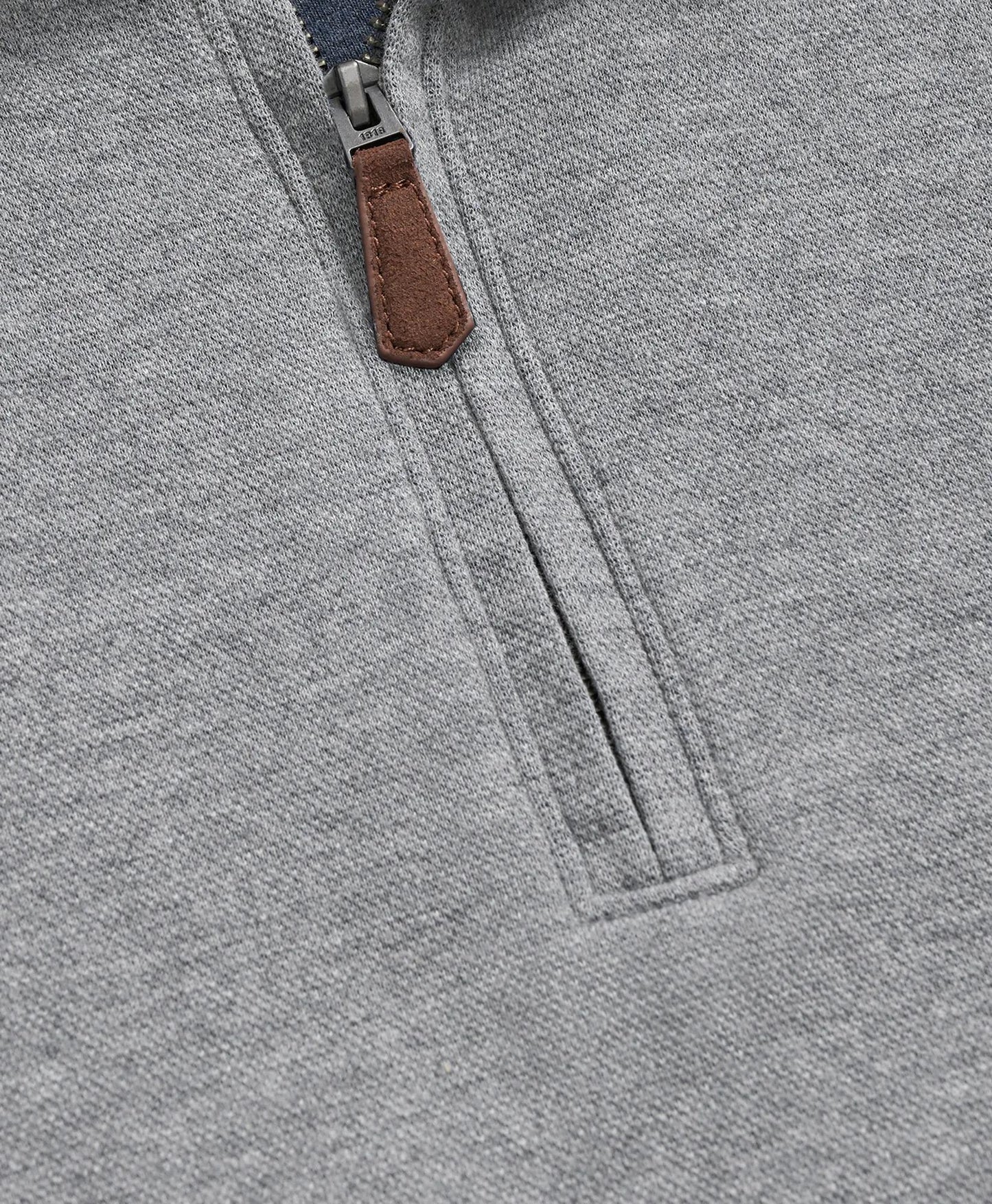 Cotton Blend Pique Quarter-Zip | Brooks Brothers online