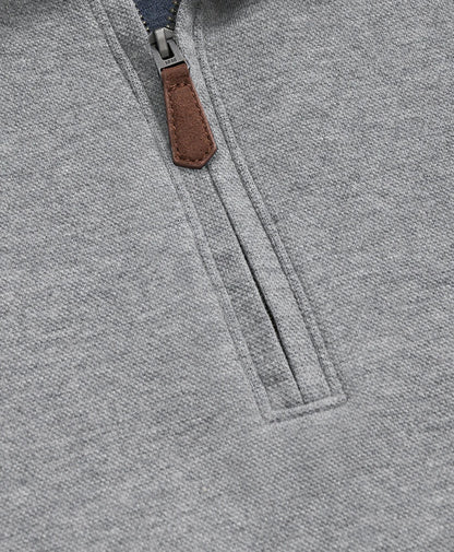 Cotton Blend Pique Quarter-Zip | Brooks Brothers online