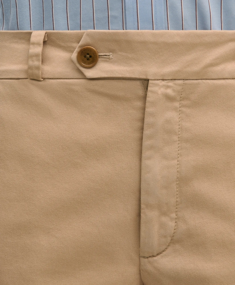 Cotton Blend Relaxed Chino Pants | Brooks Brothers on sale