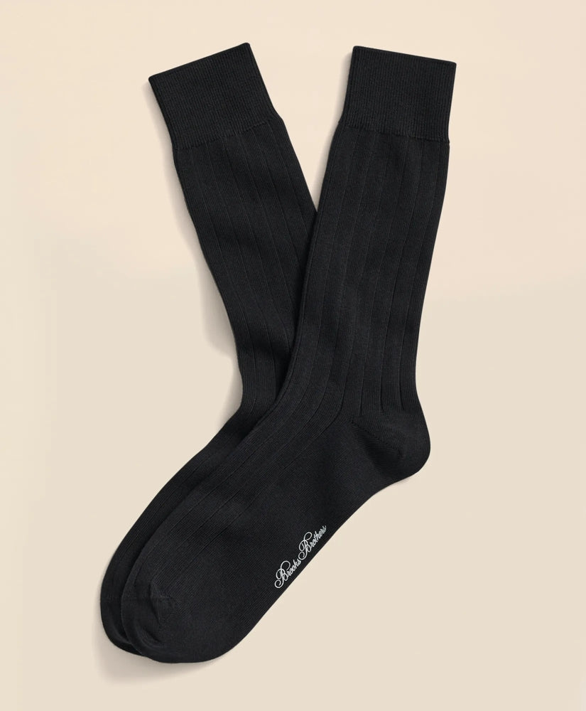 Cotton Blend Ribbed Crew Socks | Brooks Brothers cheap - US 2715