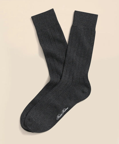 Cotton Blend Ribbed Crew Socks | Brooks Brothers cheap - US 2715