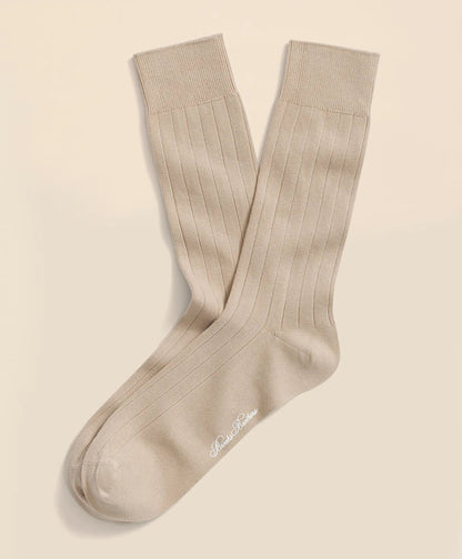 Cotton Blend Ribbed Crew Socks | Brooks Brothers cheap - US 2715