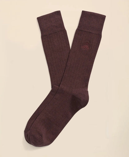 Cotton Blend Ribbed Socks | Brooks Brothers online shop - US 4783