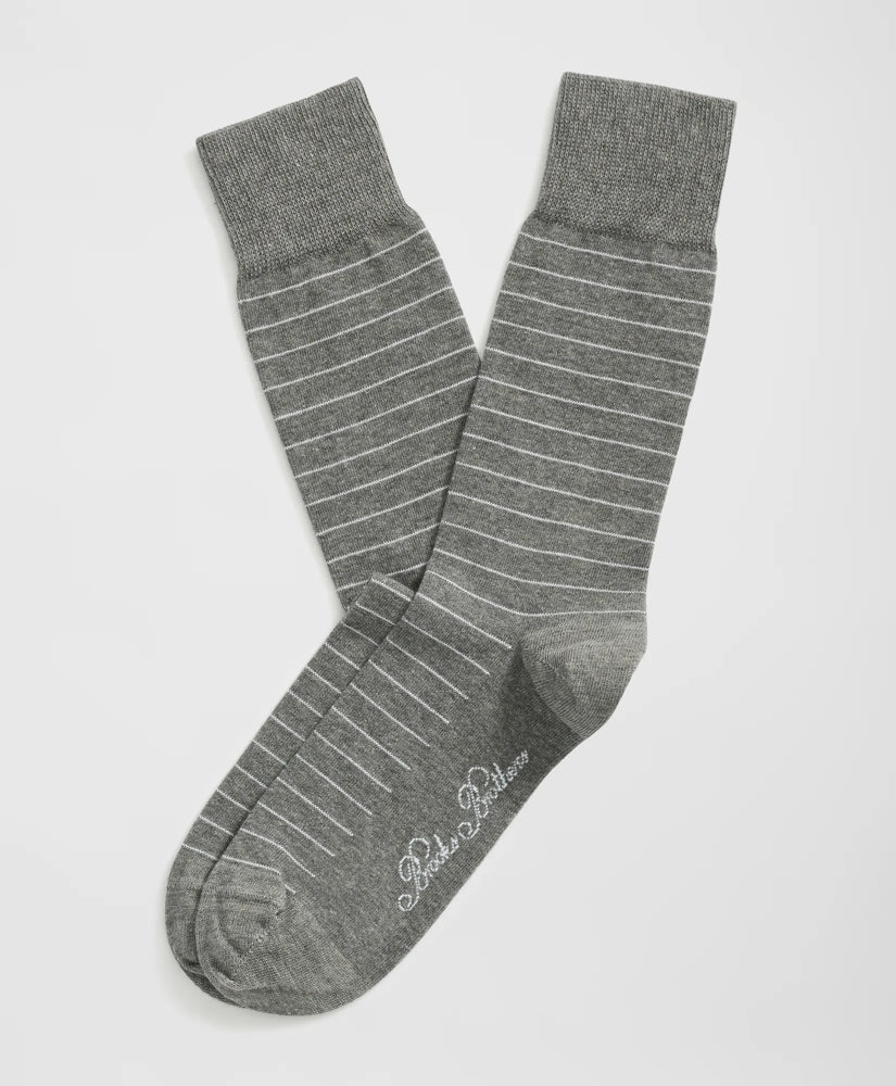 Cotton Blend Striped Socks | Brooks Brothers on sale - US 7555