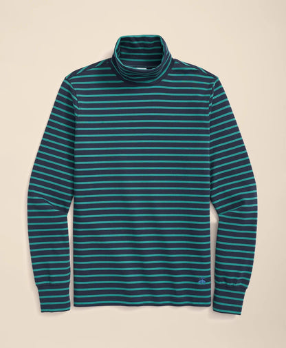 Cotton Blend Striped Turtleneck | Brooks Brothers cheap