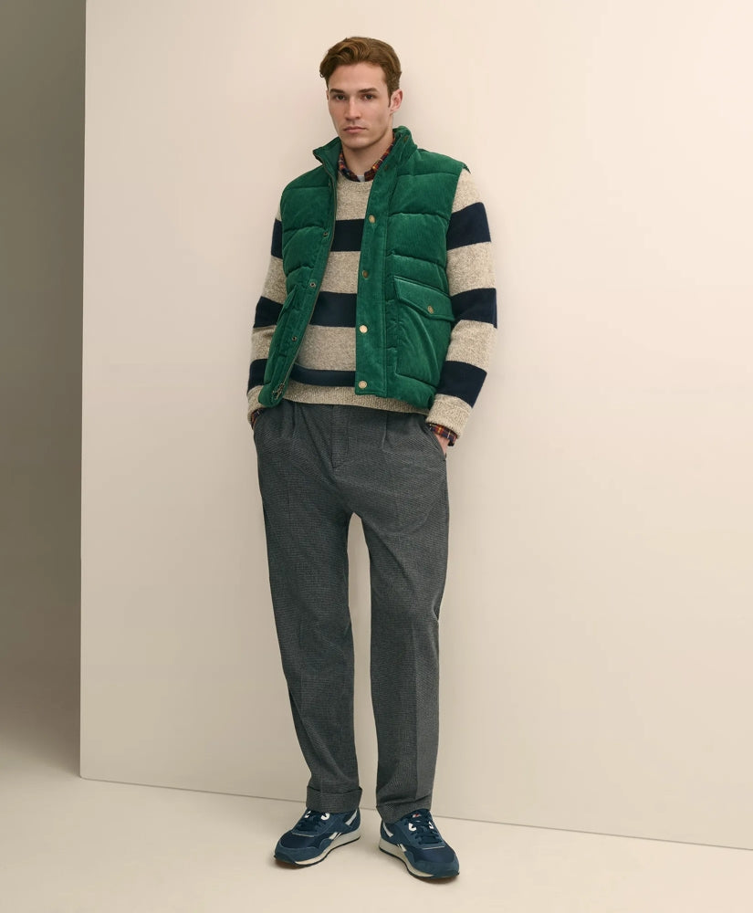 Cotton Blend Wide-Wale Puffer Vest | Brooks Brothers sale