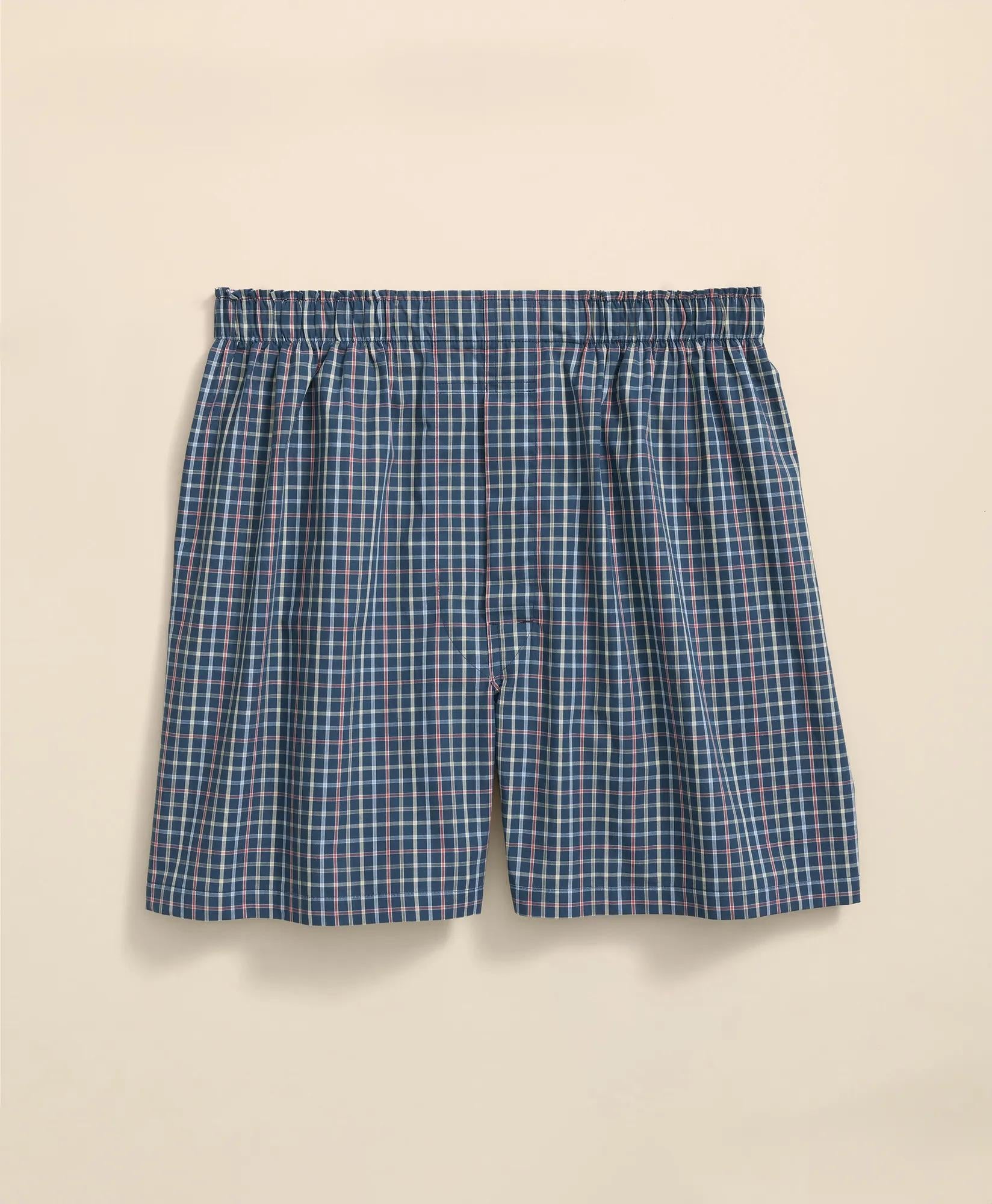 Cotton Broadcloth Multi-Windowpane Boxers | Brooks Brothers for sale