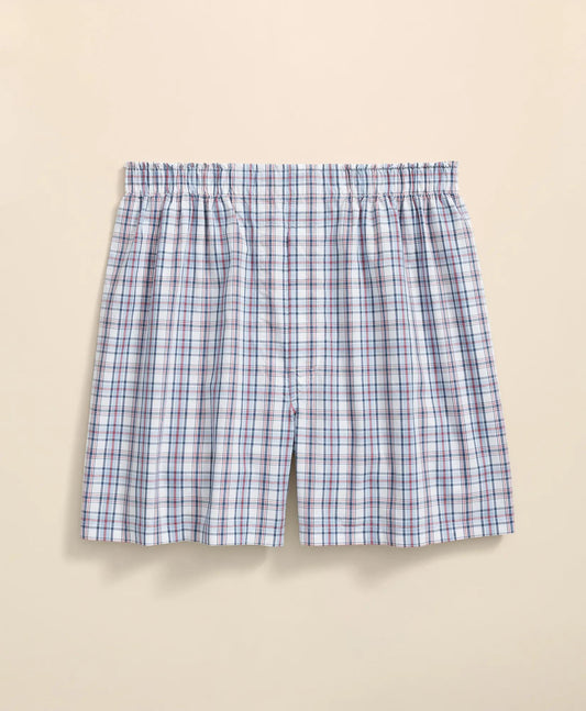 Cotton Broadcloth Plaid Boxers | Brooks Brothers sale