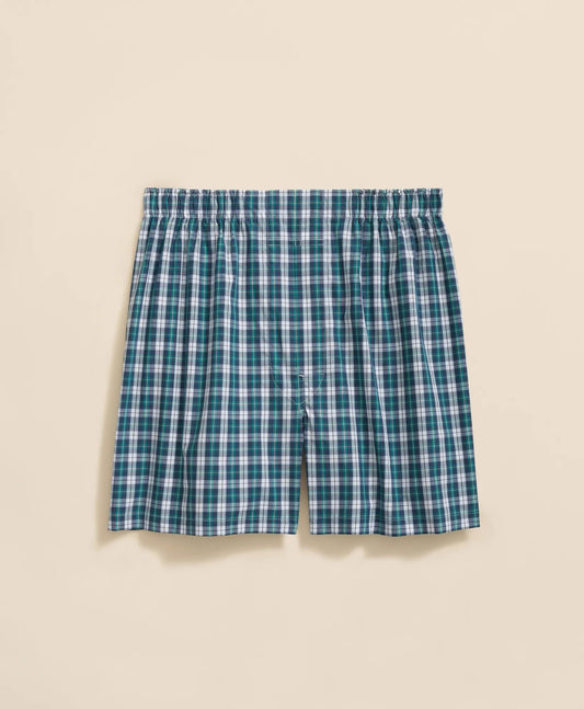 Cotton Broadcloth Plaid Boxers | Brooks Brothers discount