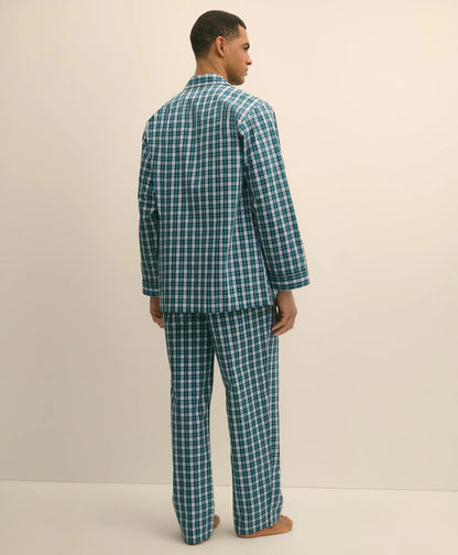 Cotton Broadcloth Plaid Pajamas | Brooks Brothers sale