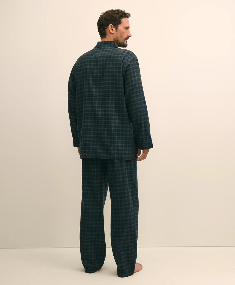 Cotton Flannel Tartan Pajamas | Brooks Brothers sale