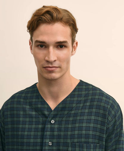 Cotton Flannel Tartan Nightshirt | Brooks Brothers online shop