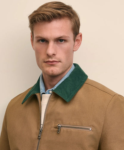 Cotton Canvas Water-Resistant Barn Jacket | Brooks Brothers online