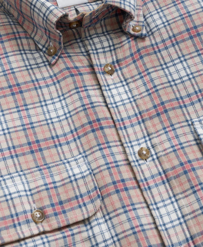 Cotton-Cashmere Flannel Plaid Sport Shirt | Brooks Brothers online shop