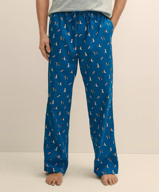 Cotton Broadcloth Holiday Dog Lounge Pants | Brooks Brothers cheap