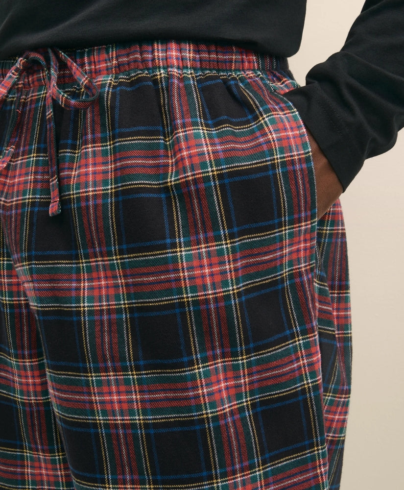 Cotton Flannel Plaid Lounge Pants | Brooks Brothers on sale