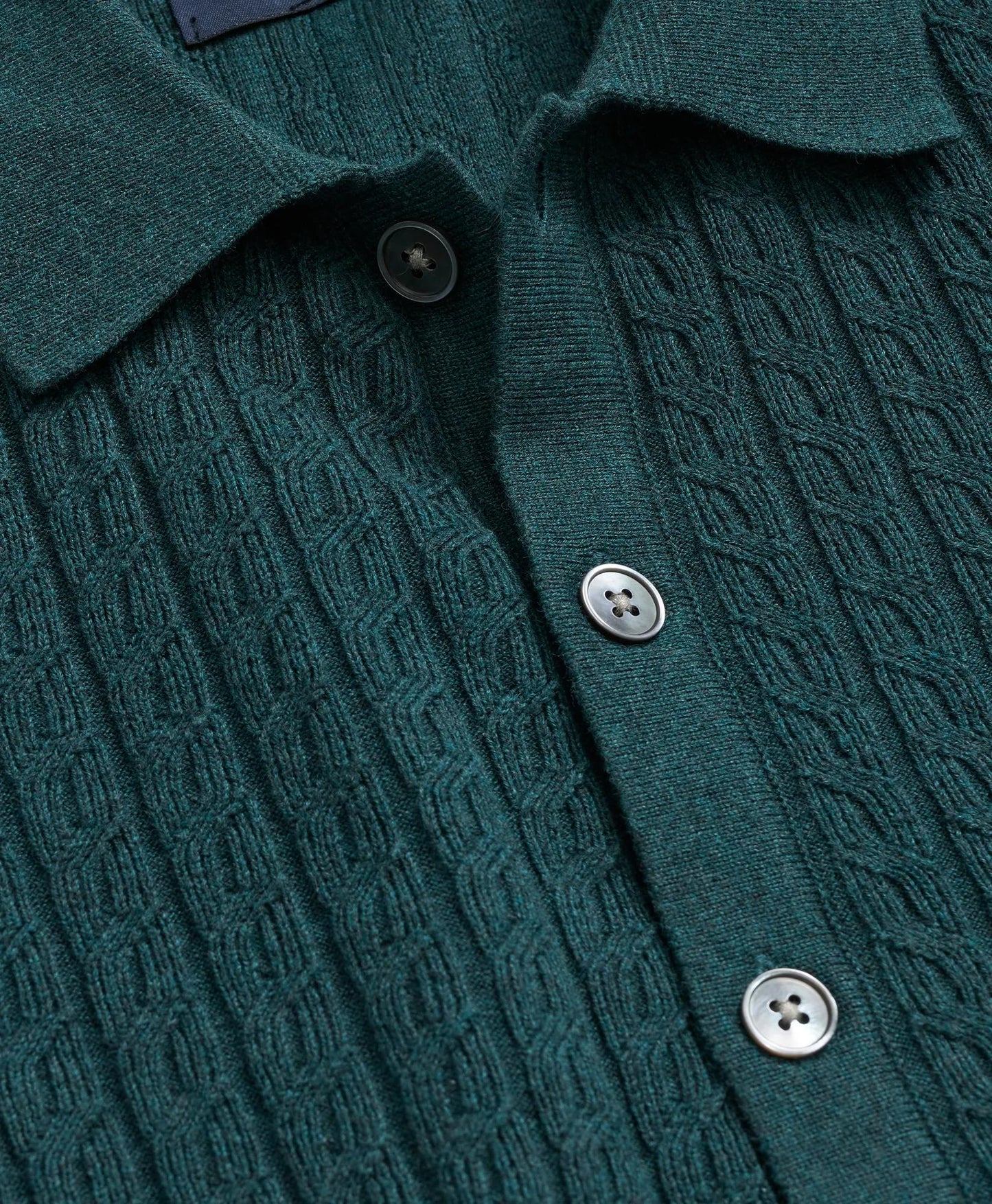 Cotton Mini-Cable Polo Cardigan | Brooks Brothers online