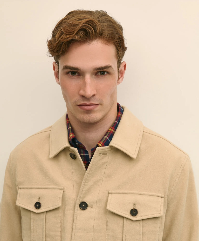 Cotton Moleskin Shirt Jacket | Brooks Brothers for sale