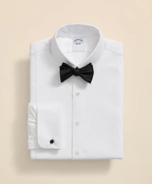 Cotton Oxford Button-Down Collar, Pique Bib Tuxedo Shirt | Brooks Brothers for sale