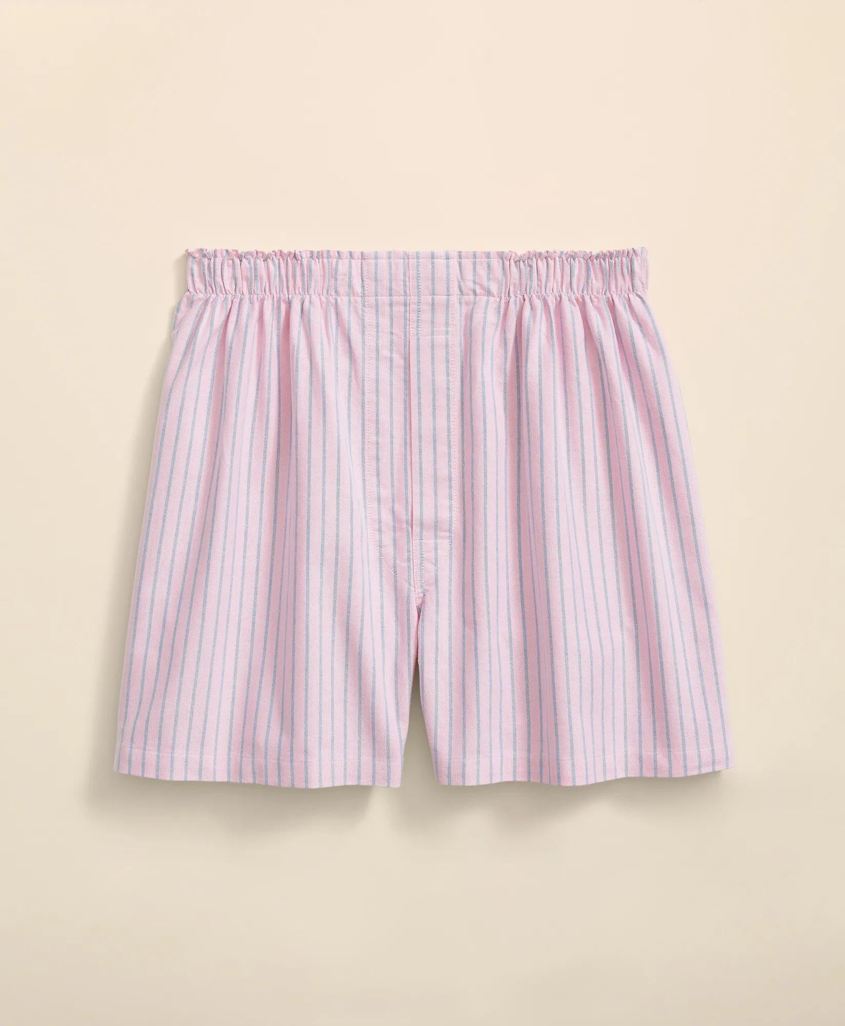 Cotton Oxford Striped Boxers | Brooks Brothers cheap