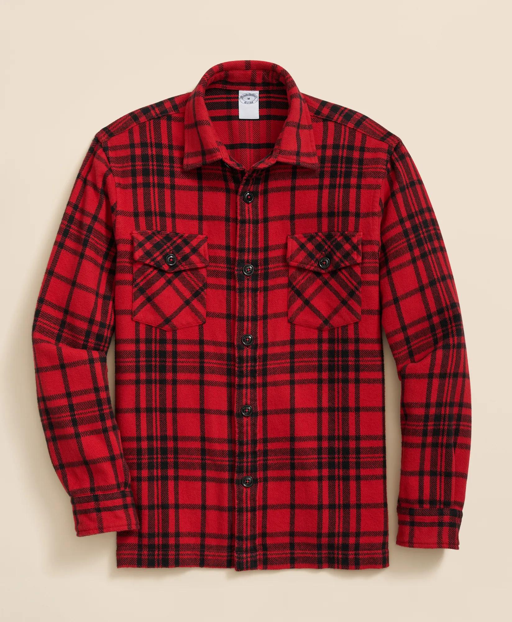 Cotton Plaid Overshirt | Brooks Brothers cheap