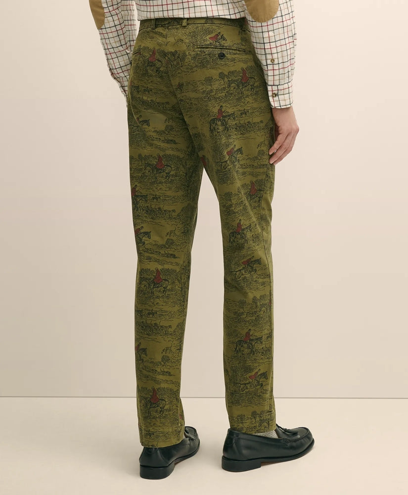 Cotton Equestrian Print Chino | Brooks Brothers cheap