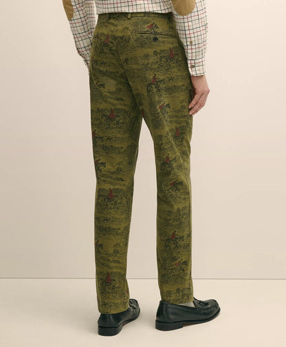 Cotton Equestrian Print Chino | Brooks Brothers cheap