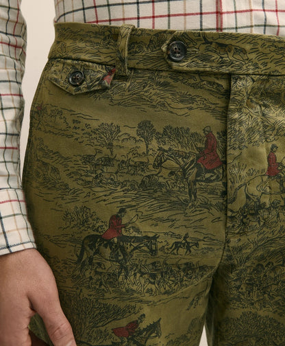 Cotton Equestrian Print Chino | Brooks Brothers cheap
