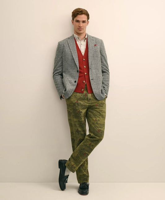 Cotton Equestrian Print Chino | Brooks Brothers cheap