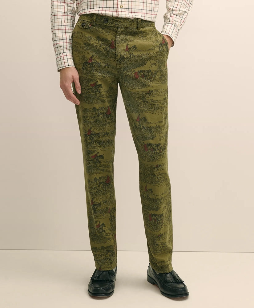 Cotton Equestrian Print Chino | Brooks Brothers cheap