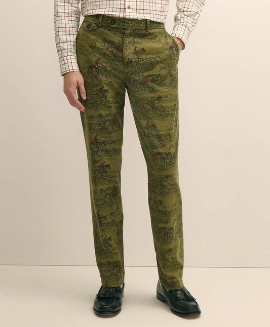 Cotton Equestrian Print Chino | Brooks Brothers cheap