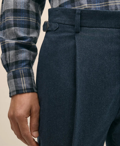 Cotton Pleated Side-Tab Chino | Brooks Brothers for sale