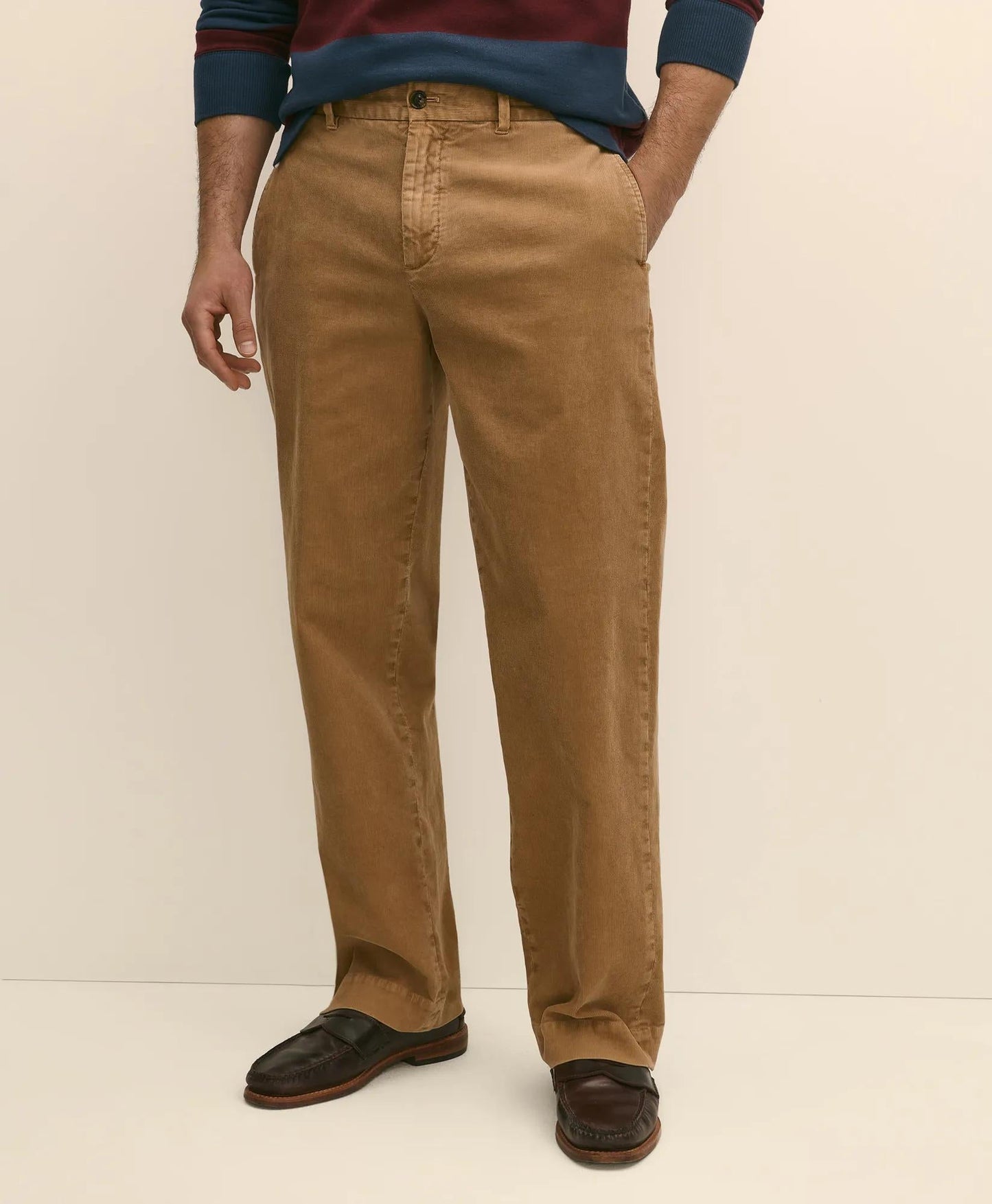 Cotton Relaxed Garment Dyed Corduroy Chino Pants | Brooks Brothers discount