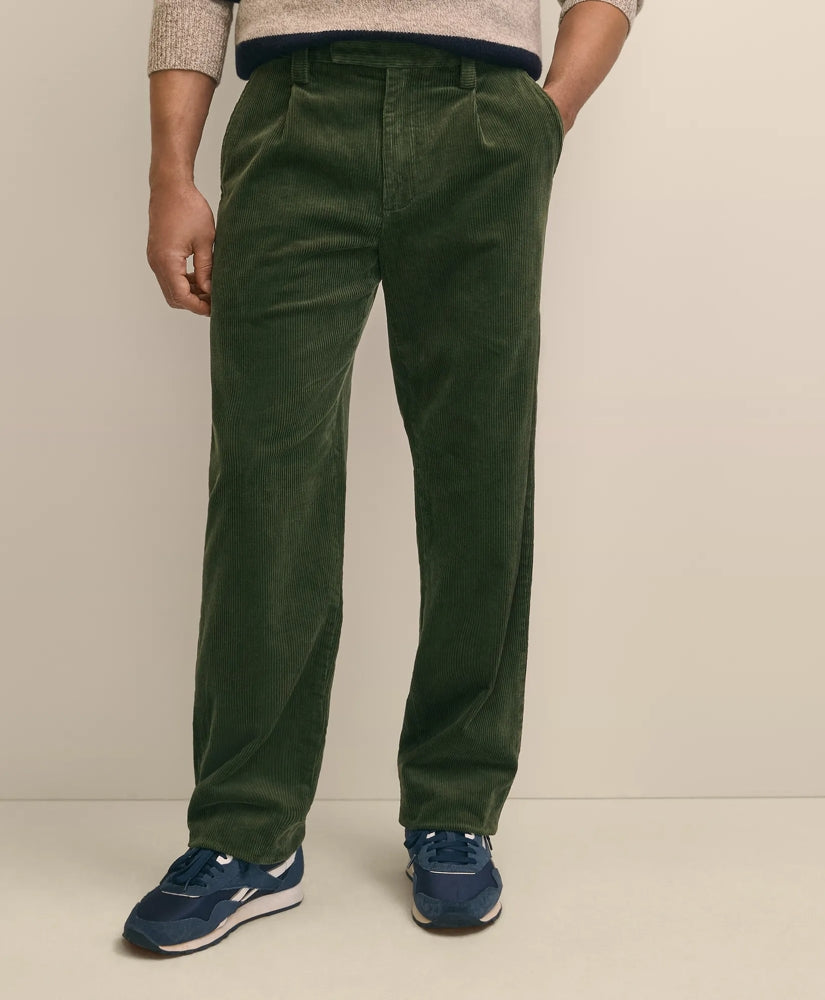 Cotton Wide-Wale Corduroy Pants | Brooks Brothers online