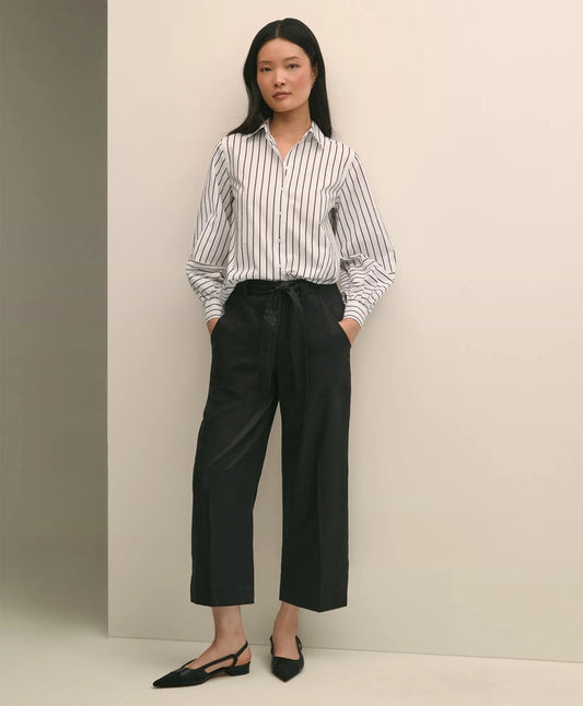 Belted Wide-Leg Utility Pants | Brooks Brothers on sale