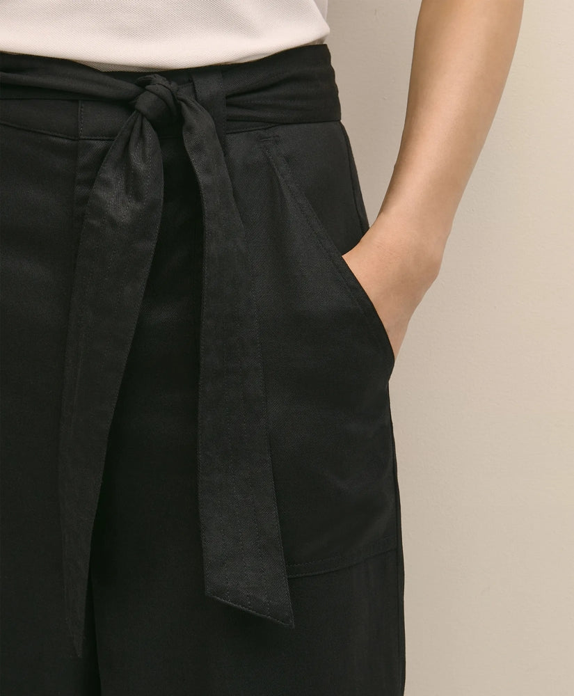 Belted Wide-Leg Utility Pants | Brooks Brothers on sale