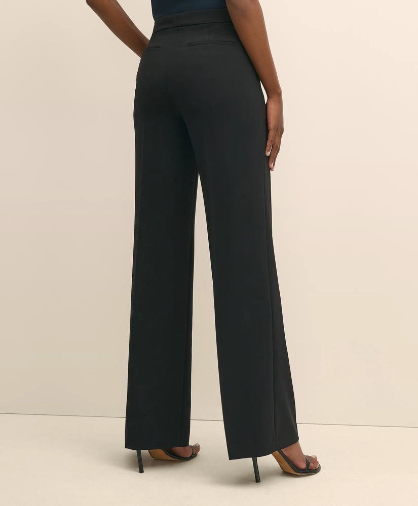 Crepe Wide-Leg Pants | Brooks Brothers on sale