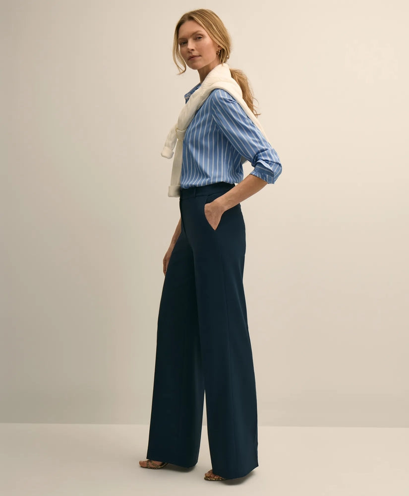 Crepe Wide-Leg Pants | Brooks Brothers cheap - US 4328