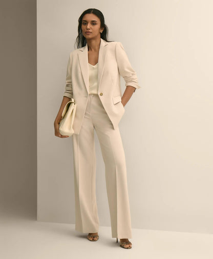 Crepe Wide-Leg Pants | Brooks Brothers cheap
