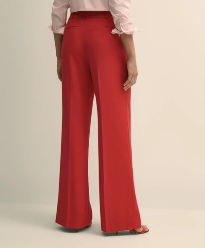 Crepe Wide-Leg Pants | Brooks Brothers online shop
