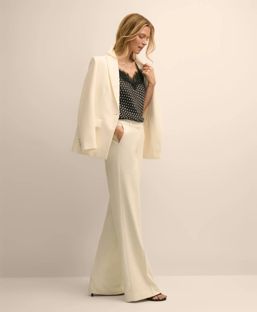 Crepe Wide-Leg Pants | Brooks Brothers cheap - US 4328
