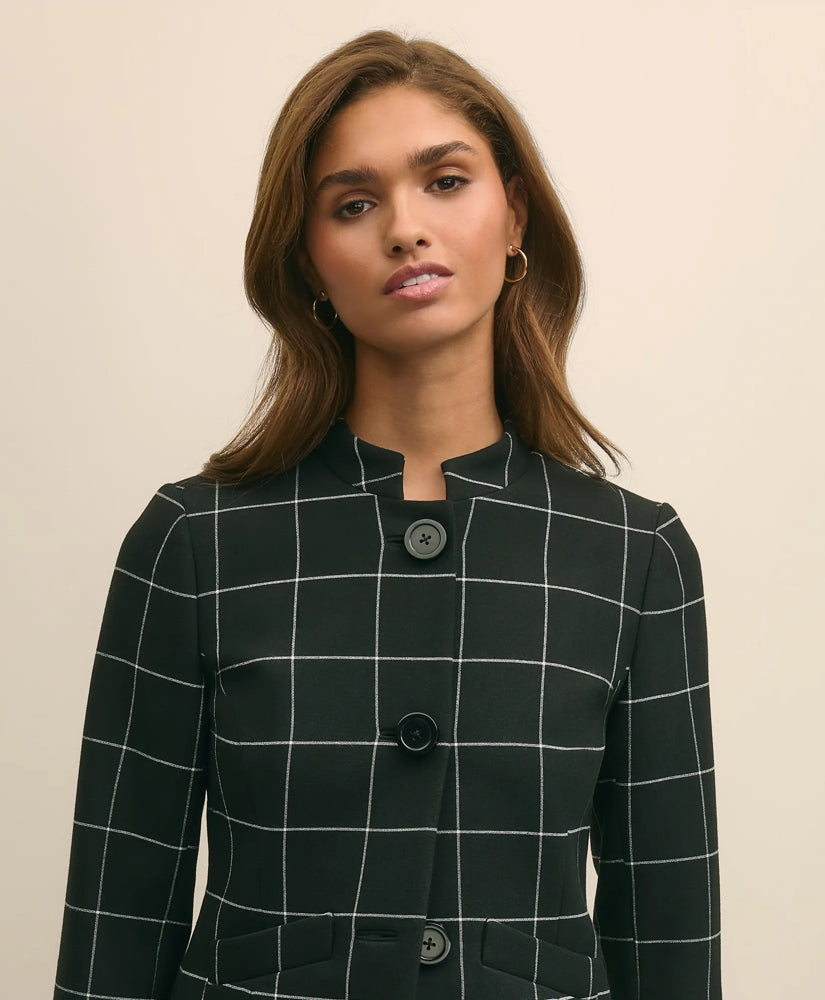 Cropped Windowpane Jacket | Brooks Brothers sale