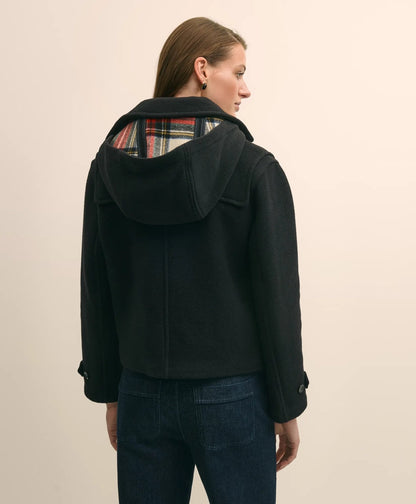 Cropped Wool Toggle Coat With Removable Hood | Brooks Brothers for sale