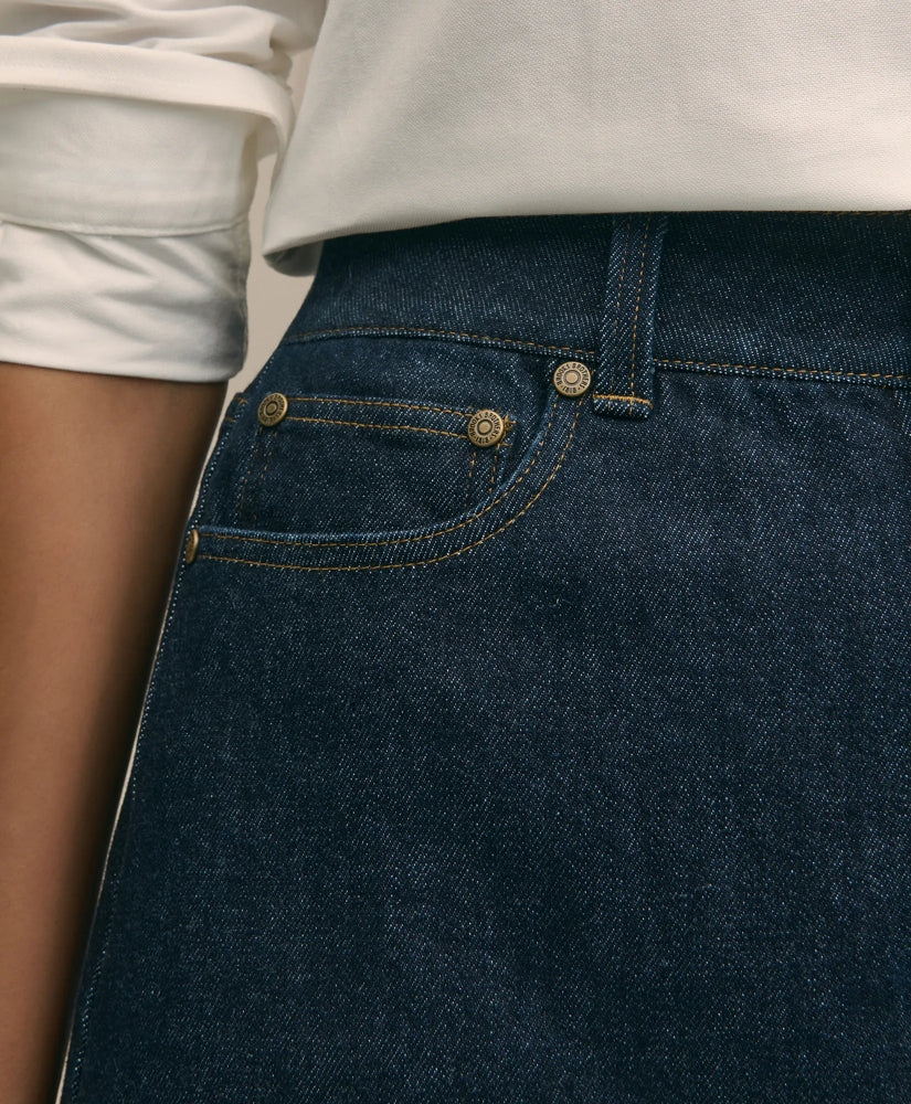 Denim Straight Skirt | Brooks Brothers discount