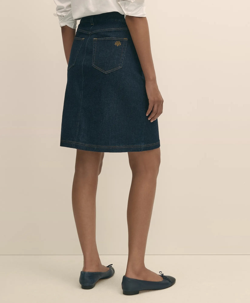 Denim Straight Skirt | Brooks Brothers discount