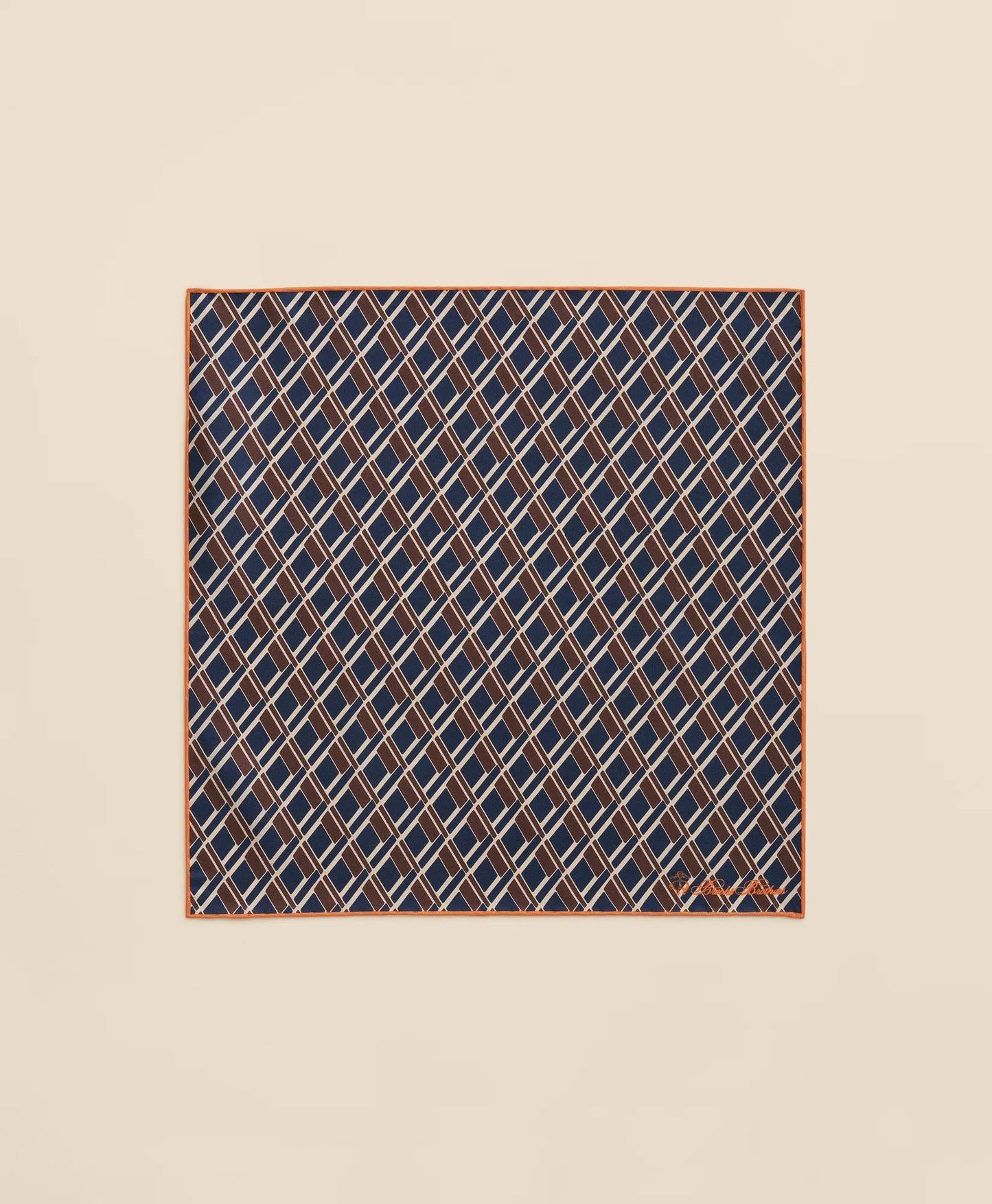 Diamond Motif Silk Pocket Square | Brooks Brothers for sale